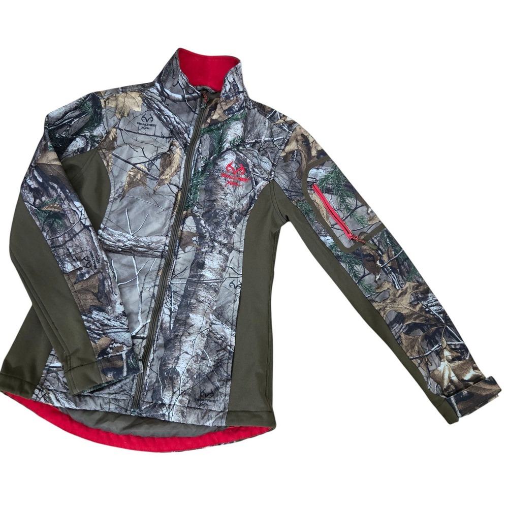 Realtree Jacket Women S Camo Xtra Full Zip Softshell Hunting Fleece outdoor Fall